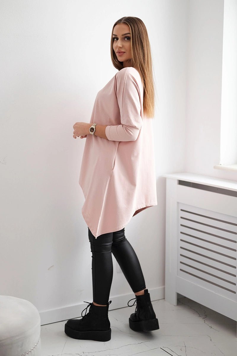 Blouse oversize 8875 / – Powder || Dark цвет / color | Lexline Fashion