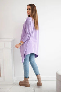 Blouse oversize 8875 / – Purple цвет / color | Lexline Fashion