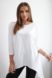 Blouse oversize 8875 / – White цвет / color | Lexline Fashion