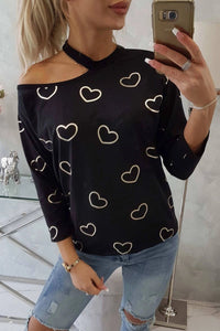 Blouse with print 9238 / – Black цвет / color | Lexline Fashion
