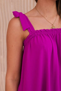 Blouse with straps 6863Q / – Dark || purple цвет / color | Lexline Fashion
