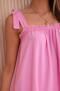 Blouse with straps 6863Q / – Light || Pink цвет / color | Lexline Fashion