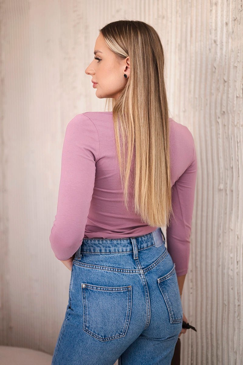Body blouse with print 9234 / – Pink || Dark цвет / color | Lexline Fashion