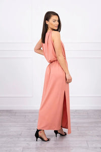 Boho dress 8893 / – Apricot || Dark цвет / color | Lexline Fashion