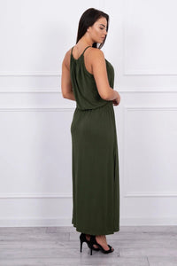 Boho dress 8893 / – Khaki цвет / color | Lexline Fashion