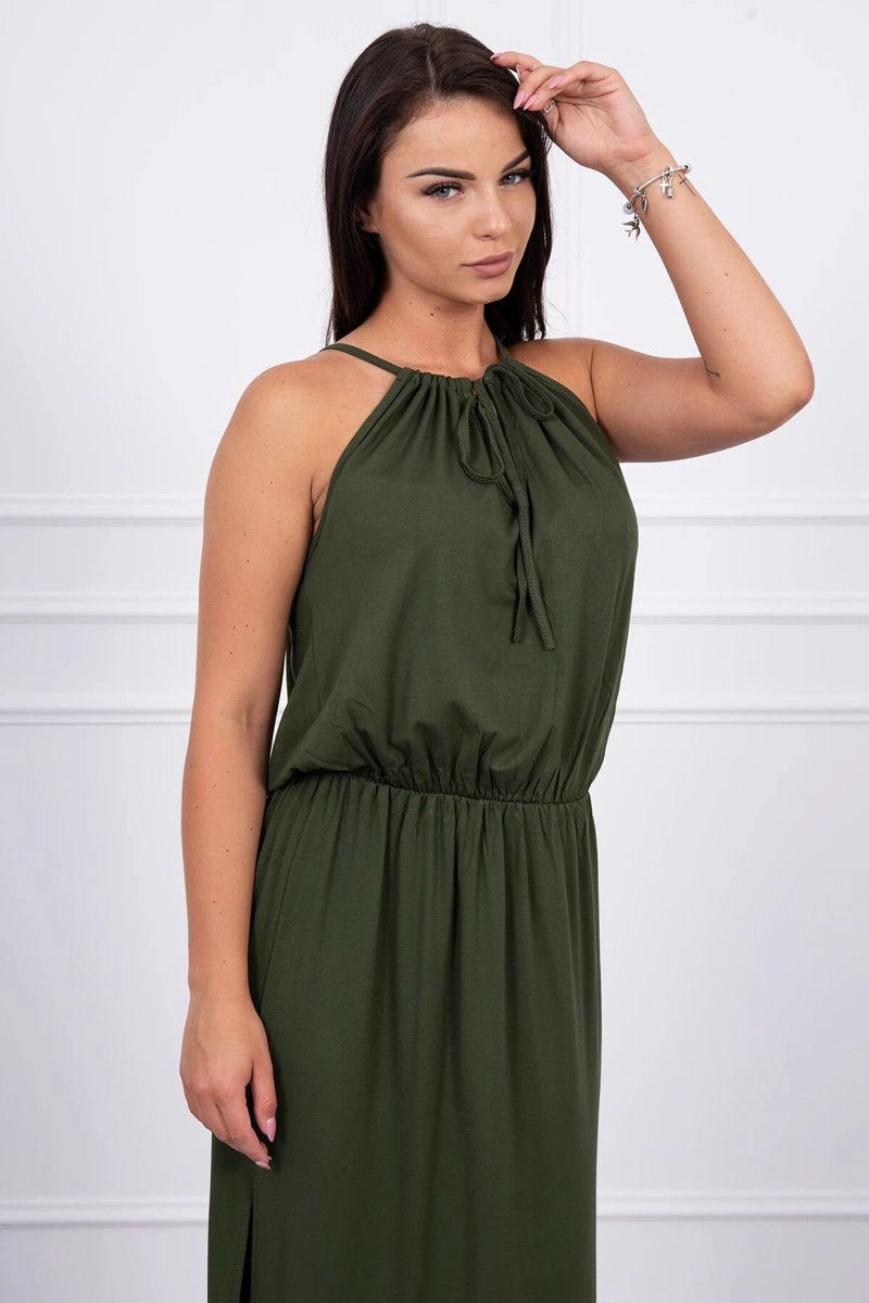 Boho dress 8893 / – Khaki цвет / color | Lexline Fashion