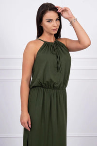 Boho dress 8893 / – Khaki цвет / color | Lexline Fashion