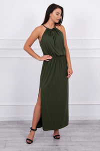 Boho dress 8893 / – Khaki цвет / color | Lexline Fashion