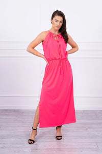 Boho dress 8893 / – Neon pink цвет / color | Lexline Fashion