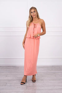 Boho dress 8893 / – Salmon цвет / color | Lexline Fashion