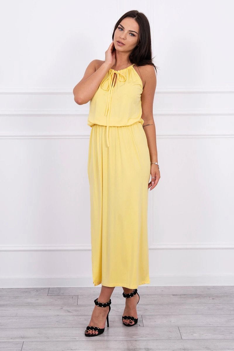 Boho dress 8893 / – Yellow цвет / color | Lexline Fashion