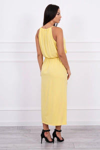 Boho dress 8893 / – Yellow цвет / color | Lexline Fashion