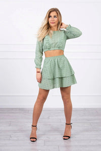 Boho dress 9254 / – Dark || Mint цвет / color | Lexline Fashion
