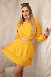 Boho dress 9254 / – Mustard цвет / color | Lexline Fashion