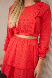 Boho dress 9254 / – Red цвет / color | Lexline Fashion