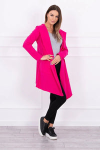 Cape with a loose hood 8928 / – Fuchsia цвет / color | Lexline Fashion