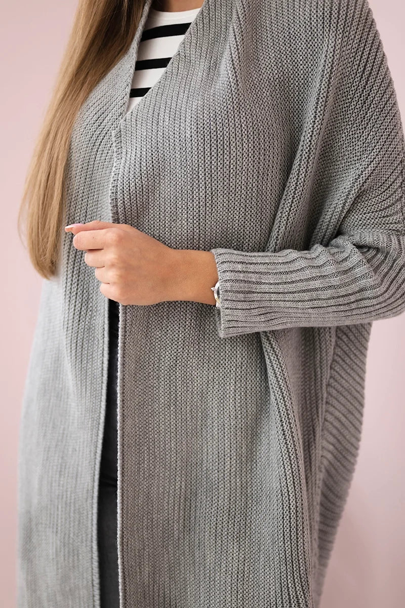 Cardigan 2019 - 13 / – Gray || Light цвет / color | Lexline Fashion
