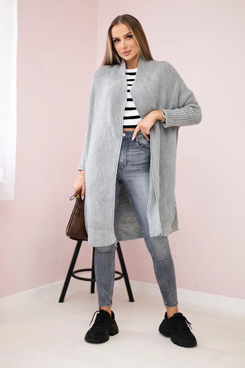 Cardigan 2019 - 13 / – Gray || Light цвет / color | Lexline Fashion