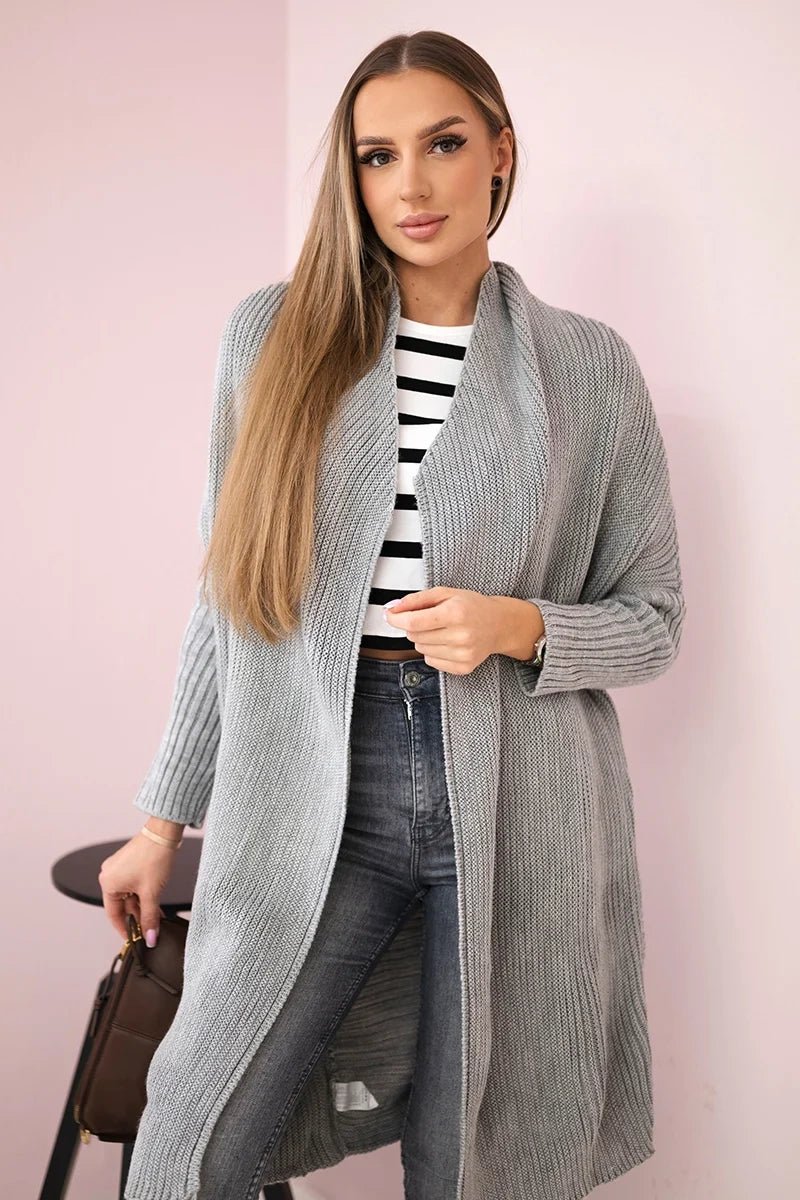 Cardigan 2019 - 13 / – Gray || Light цвет / color | Lexline Fashion