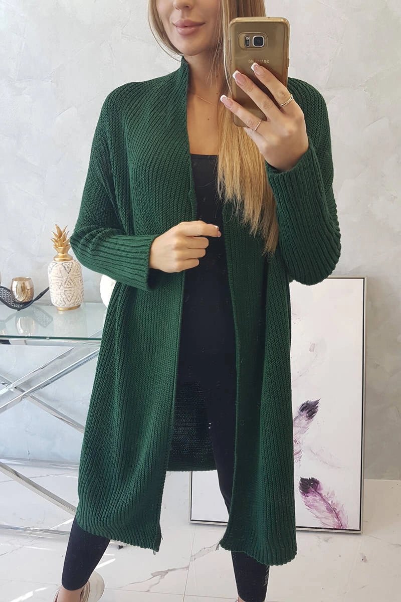 Cardigan 2019 - 13 / – Green || Dark цвет / color | Lexline Fashion