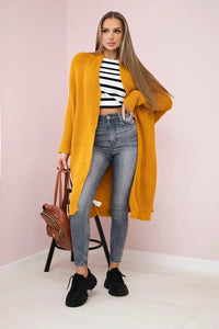 Cardigan 2019 - 13 / – Mustard цвет / color | Lexline Fashion