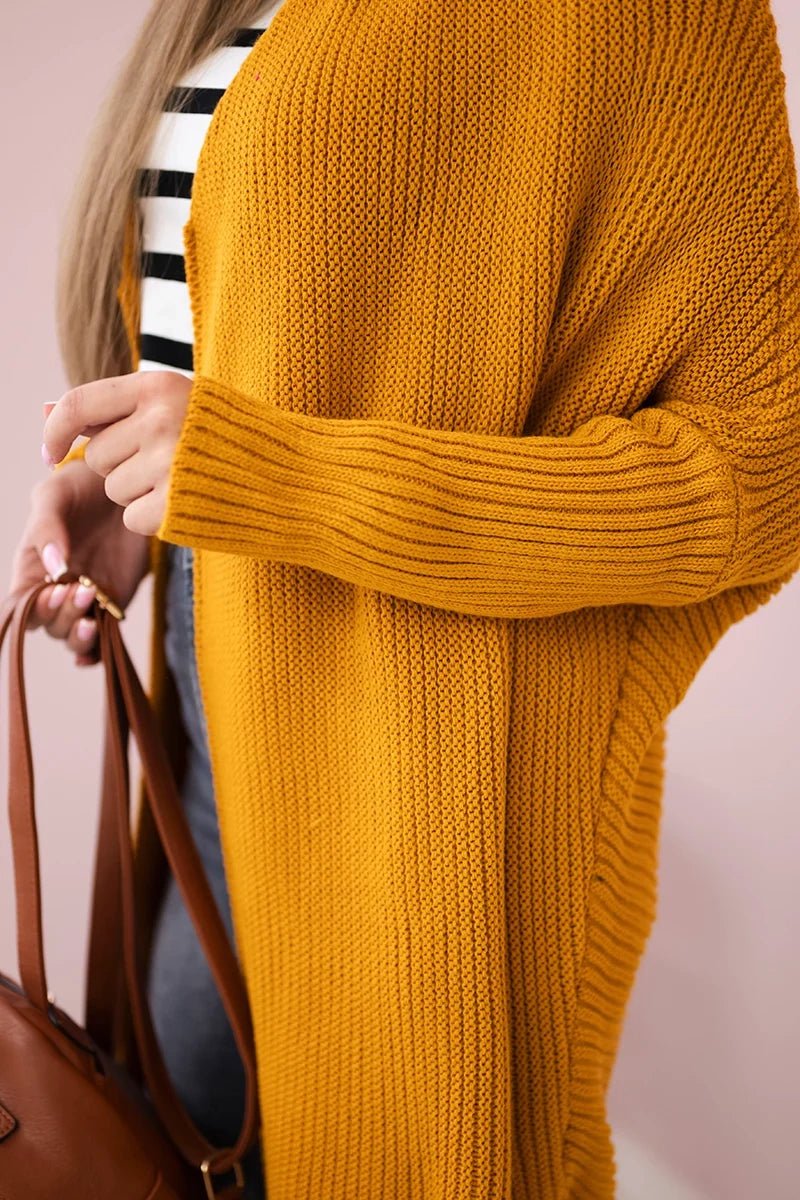 Cardigan 2019 - 13 / – Mustard цвет / color | Lexline Fashion