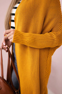 Cardigan 2019 - 13 / – Mustard цвет / color | Lexline Fashion