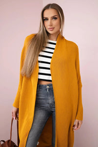 Cardigan 2019 - 13 / – Mustard цвет / color | Lexline Fashion