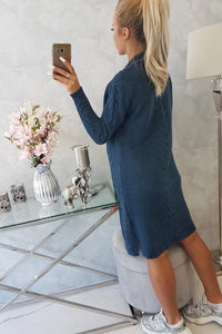 Cardigan with cable knit 2019 - 1 / – Jeans цвет / color | Lexline Fashion
