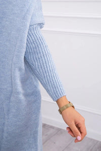 Cardigan with hood 2020 - 14 / – Blue цвет / color | Lexline Fashion