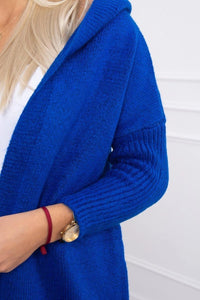 Cardigan with hood 2020 - 14 / – Blue cornflower цвет / color | Lexline Fashion