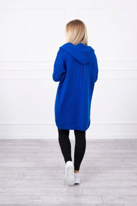 Cardigan with hood 2020 - 14 / – Blue cornflower цвет / color | Lexline Fashion