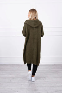 Cardigan with hood 2020 - 14 / – Khaki цвет / color | Lexline Fashion