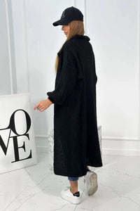 Cardigan with mohair PL - 2 / – Black цвет / color | Lexline Fashion