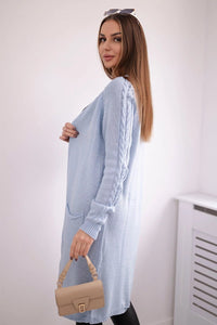 Cardigan with pockets 2020 - 3 / – Blue цвет / color | Lexline Fashion