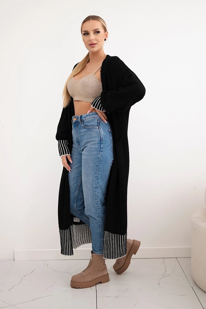 Cardigan with pockets IT - 48 / – Black цвет / color | Lexline Fashion