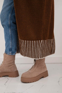Cardigan with pockets IT - 48 / – Brown цвет / color | Lexline Fashion