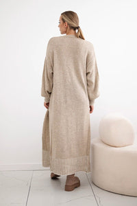 Cardigan with pockets IT - 48 / – Dark || beige цвет / color | Lexline Fashion