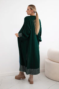 Cardigan with pockets IT - 48 / – Dark || green цвет / color | Lexline Fashion