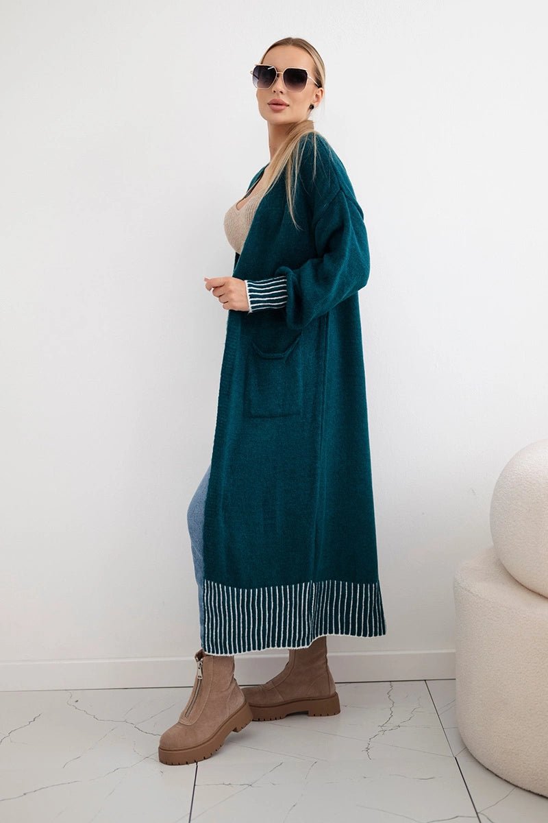 Cardigan with pockets IT - 48 / – Marine цвет / color | Lexline Fashion