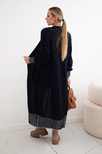 Cardigan with pockets IT - 48 / – Navy blue цвет / color | Lexline Fashion