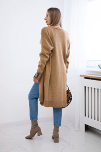 Cardigan with pockets IT - 52 / – Camel цвет / color | Lexline Fashion