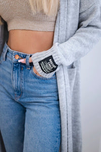 Cardigan with pockets IT - 52 / – Gray цвет / color | Lexline Fashion