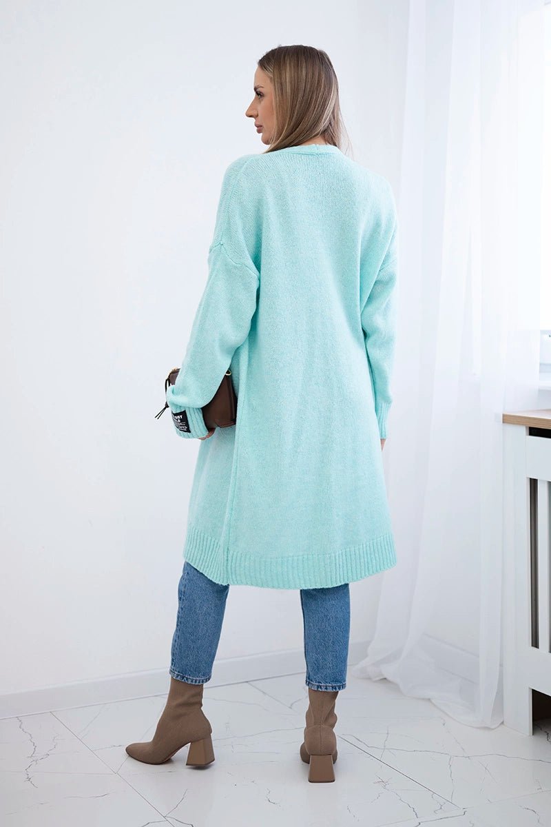 Cardigan with pockets IT - 52 / – Mint цвет / color | Lexline Fashion
