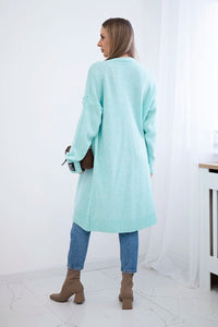 Cardigan with pockets IT - 52 / – Mint цвет / color | Lexline Fashion