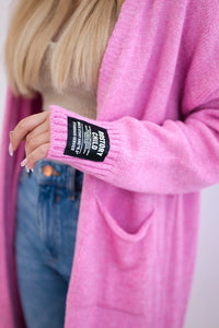 Cardigan with pockets IT - 52 / – Pink цвет / color | Lexline Fashion