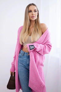 Cardigan with pockets IT - 52 / – Pink цвет / color | Lexline Fashion