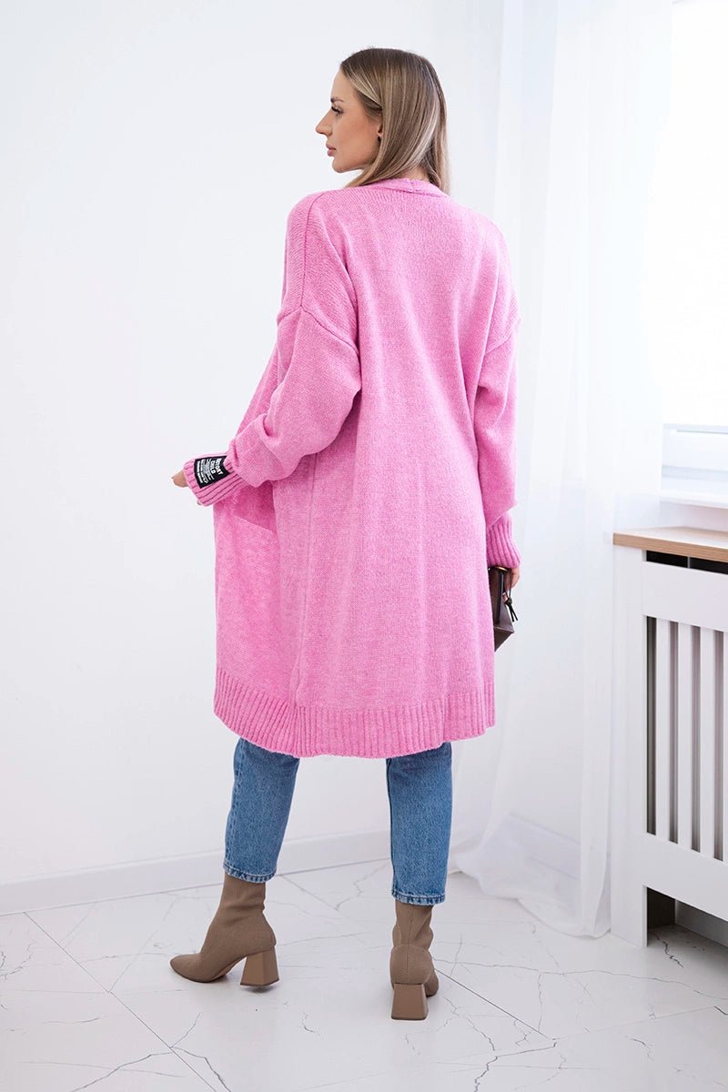 Cardigan with pockets IT - 52 / – Pink цвет / color | Lexline Fashion