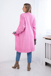 Cardigan with pockets IT - 52 / – Pink цвет / color | Lexline Fashion