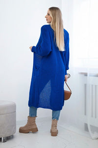 Cardigan with pockets IT - 56 / – Blue cornflower цвет / color | Lexline Fashion